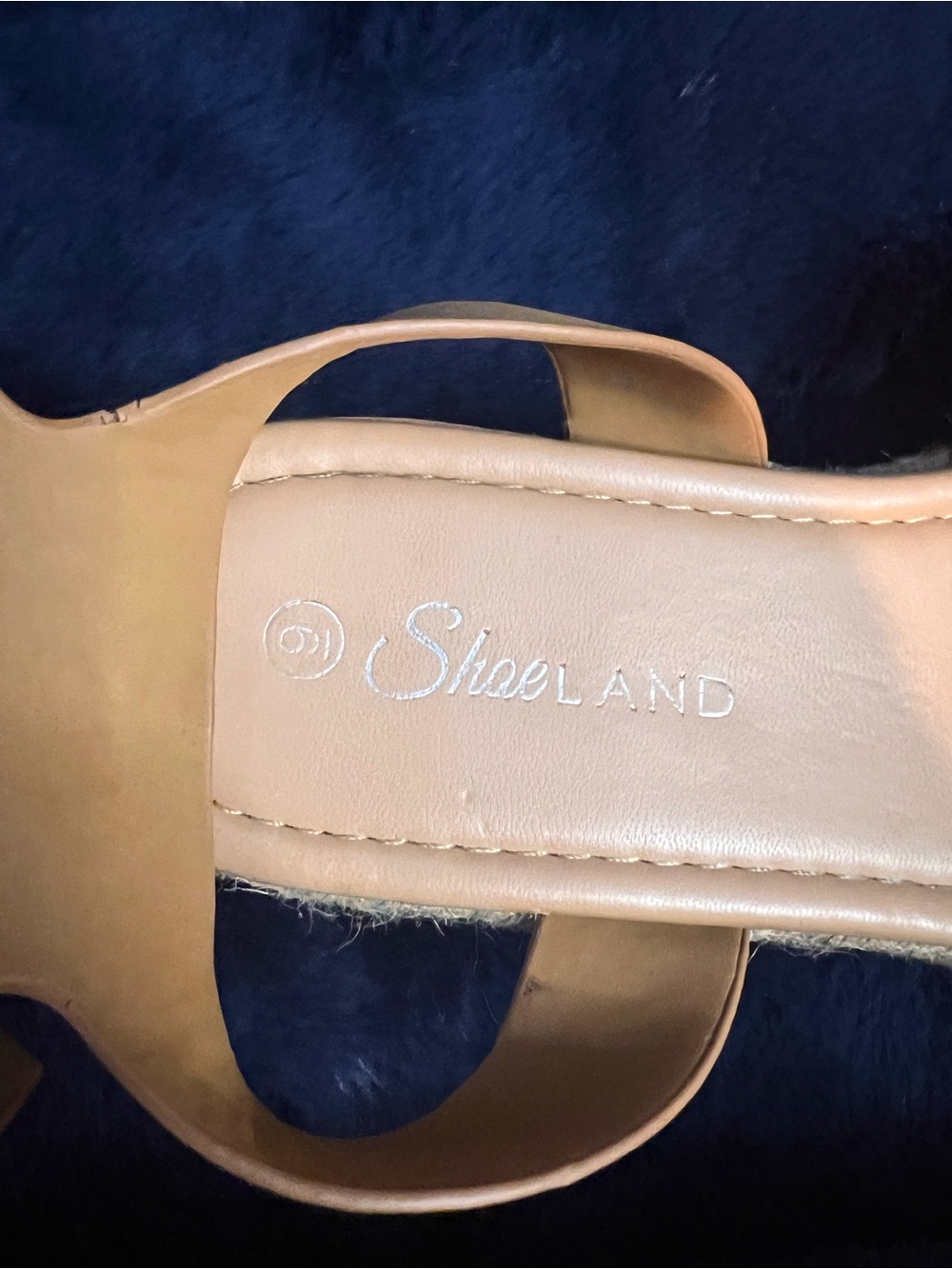 Wedge Espadrille Sandals in Nude Pink with Ankle Strap - Picture 3 of 3